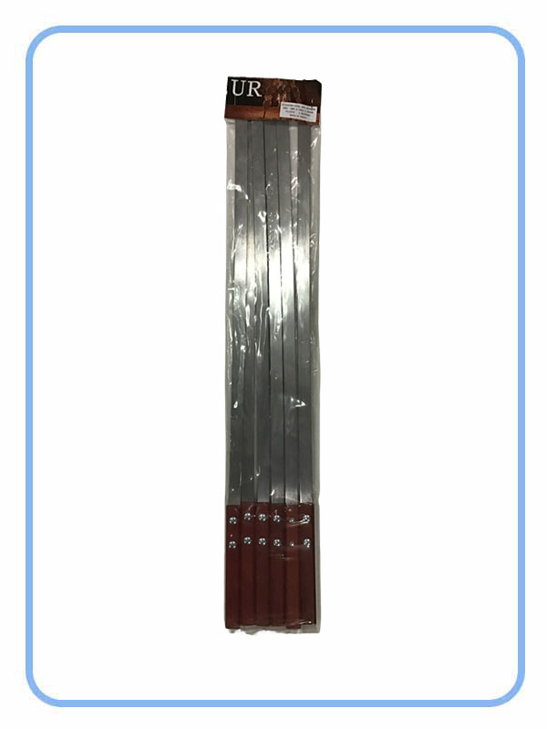 Stainless Steel BBQ Skewer/ Wooden Handle