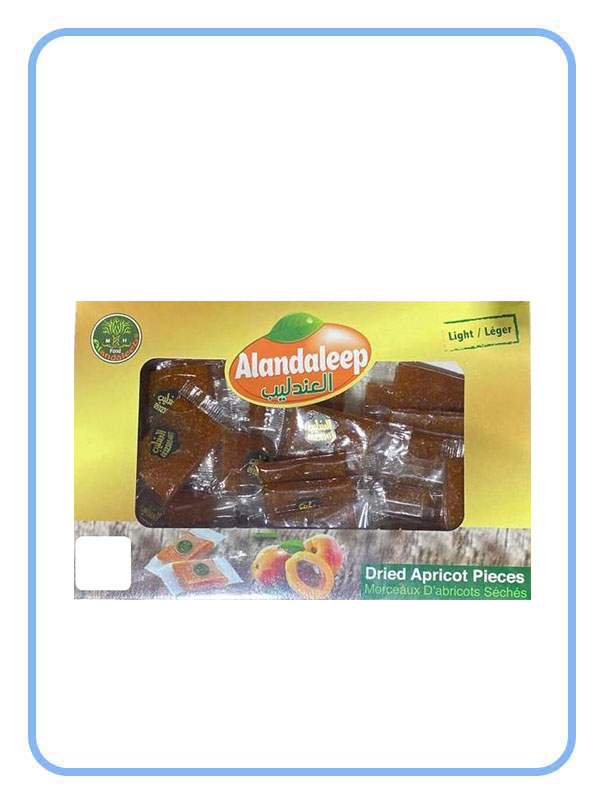 Andaleeb Dried Apricot Wrapped Flat Pieces "Light"/ Different size available